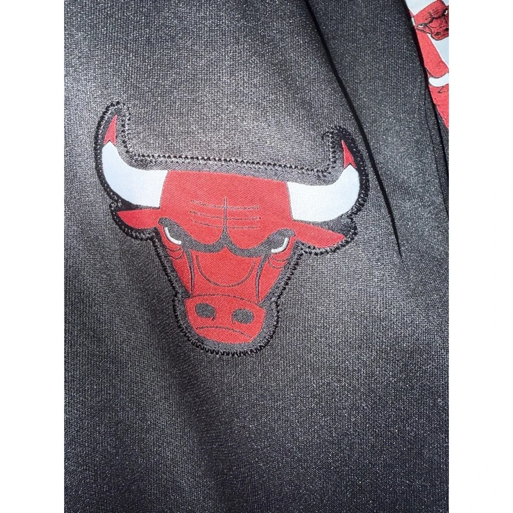 Chicago Bulls  Track Warm-up NBA Jacket Men's Large Full‎ Zip Logos On Sleeves